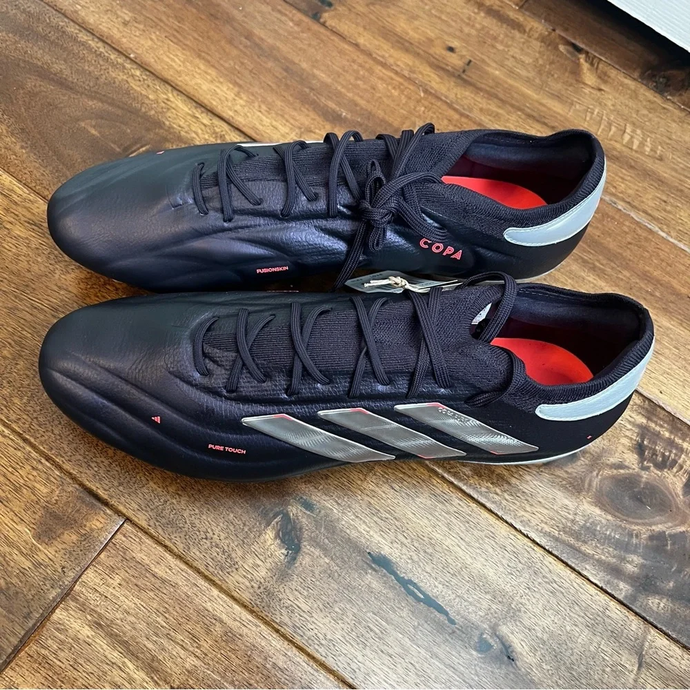 Adidas copa Pure 2 elite soft ground aurora Black and Silver Men's Soccer Cleats - Picture 2 of 5